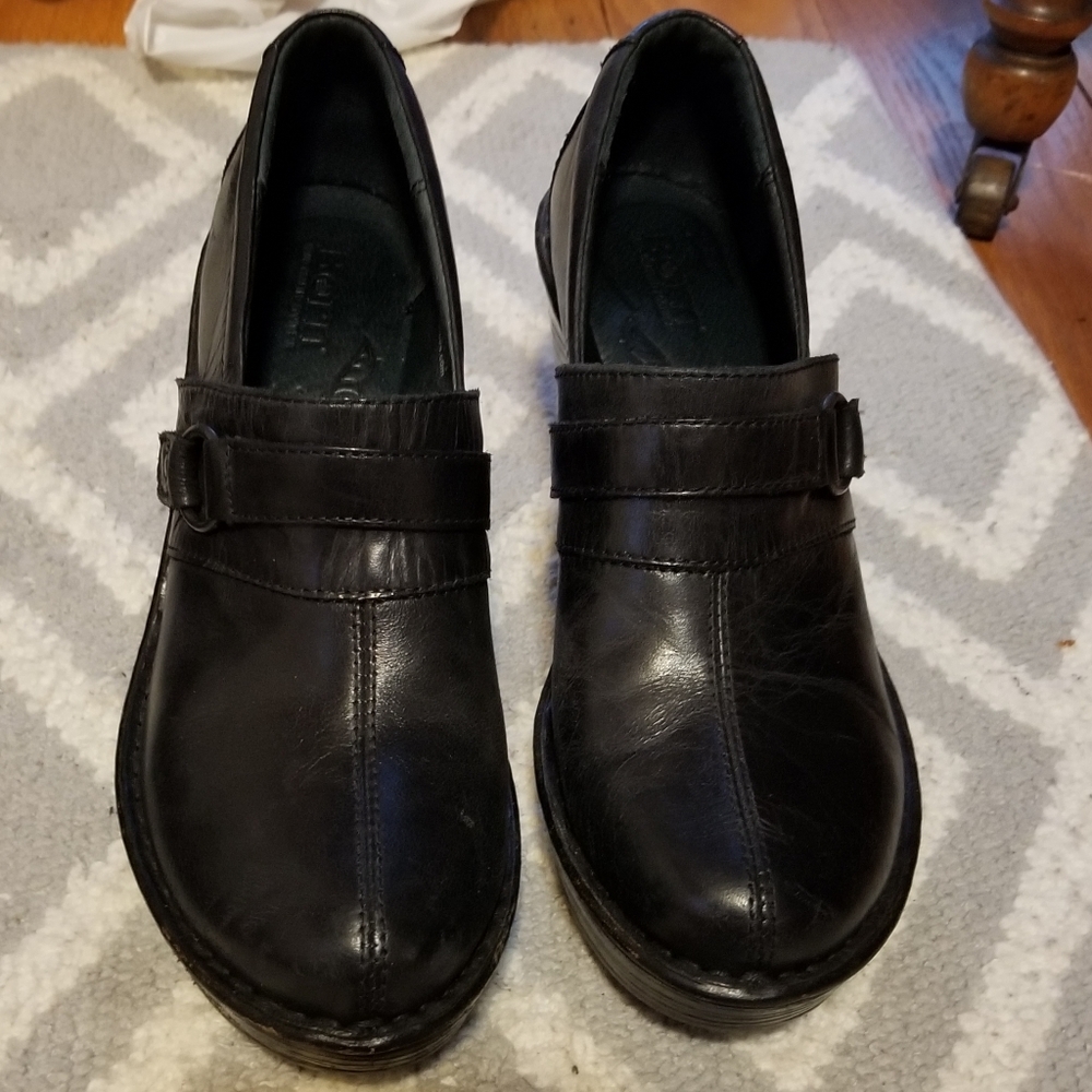 Born leather black shoes